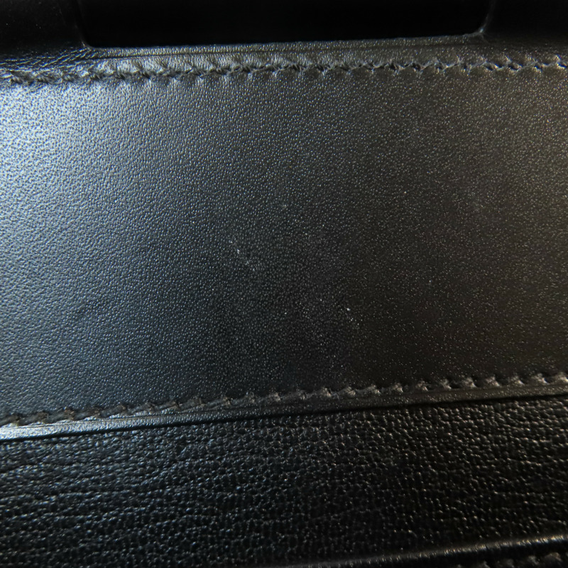 HERMES Swift皮革/Epsom皮革Sacabar 24金扣肩背袋Noir-14