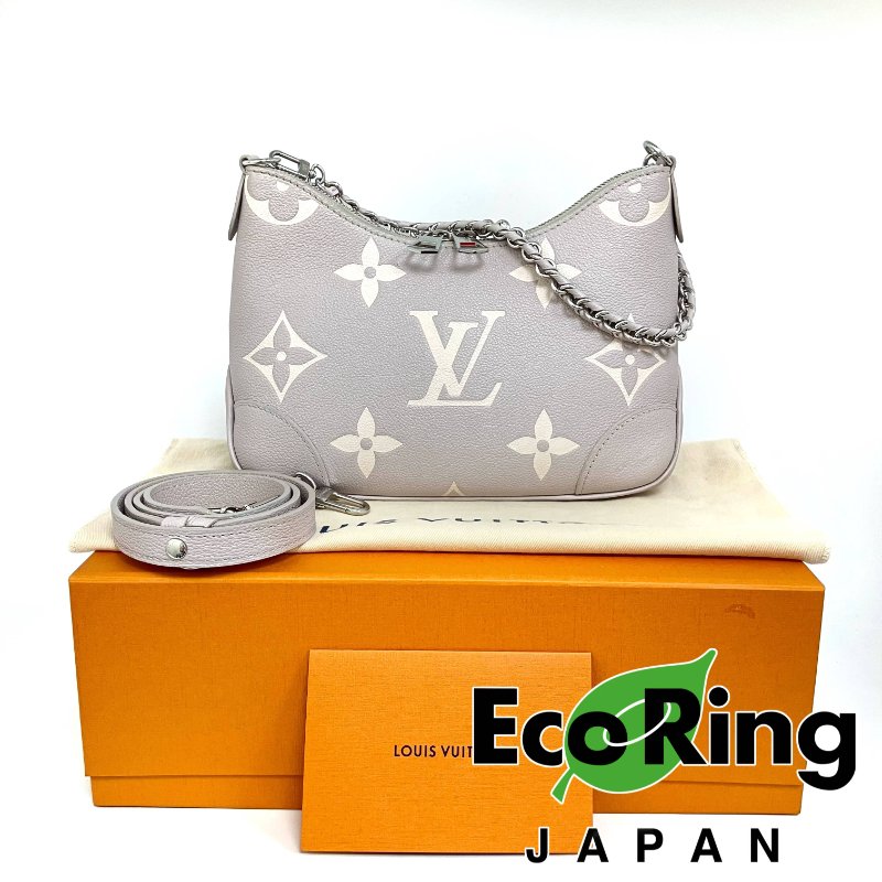 △ Louis Vuitton 路易威登 Grey Bicolor Monogram Empreinte Calfskin Boulogne PM Chain Shoulder Bag M14211 灰色小牛皮經典老花鎖鏈肩背袋 - 257015201-0
