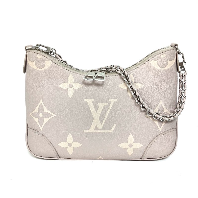 △ Louis Vuitton 路易威登 Grey Bicolor Monogram Empreinte Calfskin Boulogne PM Chain Shoulder Bag M14211 灰色小牛皮經典老花鎖鏈肩背袋 - 257015201-1