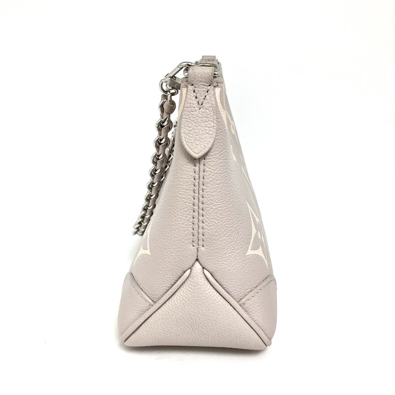 △ Louis Vuitton 路易威登 Grey Bicolor Monogram Empreinte Calfskin Boulogne PM Chain Shoulder Bag M14211 灰色小牛皮經典老花鎖鏈肩背袋 - 257015201-3