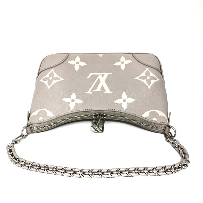 △ Louis Vuitton 路易威登 Grey Bicolor Monogram Empreinte Calfskin Boulogne PM Chain Shoulder Bag M14211 灰色小牛皮經典老花鎖鏈肩背袋 - 257015201-6