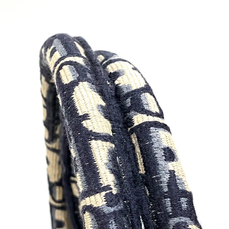 △ Christian Dior 迪奧 Navy And Beige Canvas Book Tote Bag #L 深藍色和淺褐色帆布托特袋#L - 257015167-16