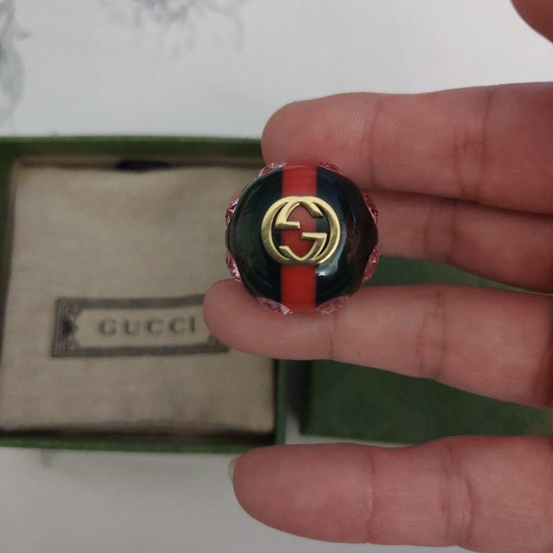 Gucci 復古絲帶GRG徽章-2