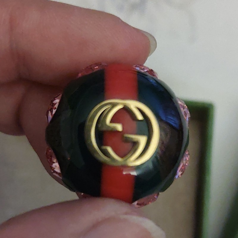 Gucci 復古絲帶GRG徽章-5