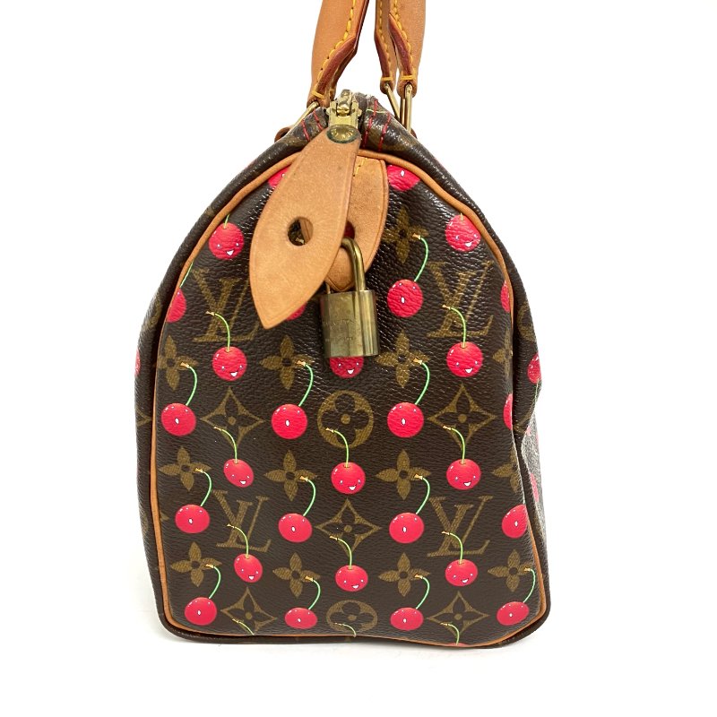 △ Louis Vuitton 路易威登 Brown Coated Canvas Monogram Cherry Speedy 25 Hand Bag M95009 啡色塗層帆布經典老花櫻桃手袋 - 257015085-4