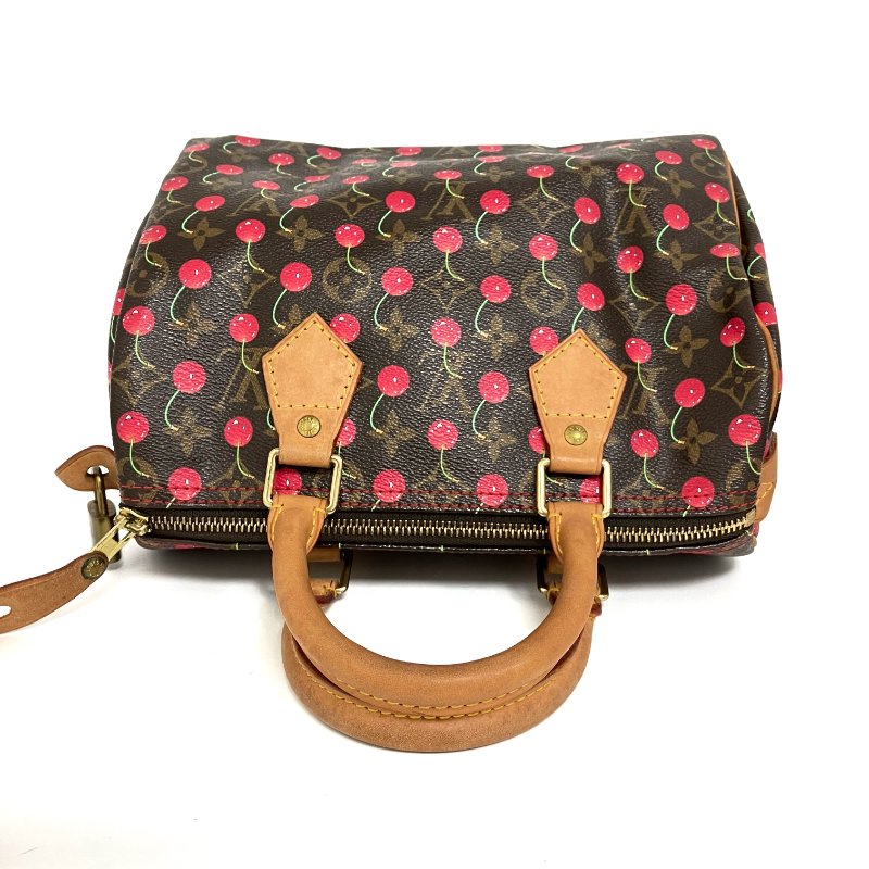 △ Louis Vuitton 路易威登 Brown Coated Canvas Monogram Cherry Speedy 25 Hand Bag M95009 啡色塗層帆布經典老花櫻桃手袋 - 257015085-6