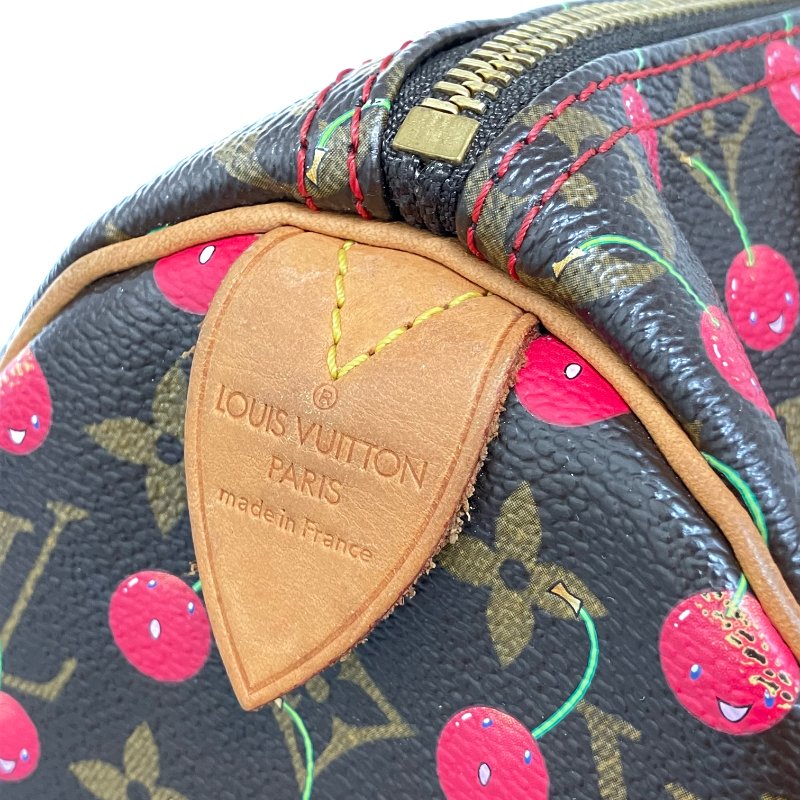 △ Louis Vuitton 路易威登 Brown Coated Canvas Monogram Cherry Speedy 25 Hand Bag M95009 啡色塗層帆布經典老花櫻桃手袋 - 257015085-7