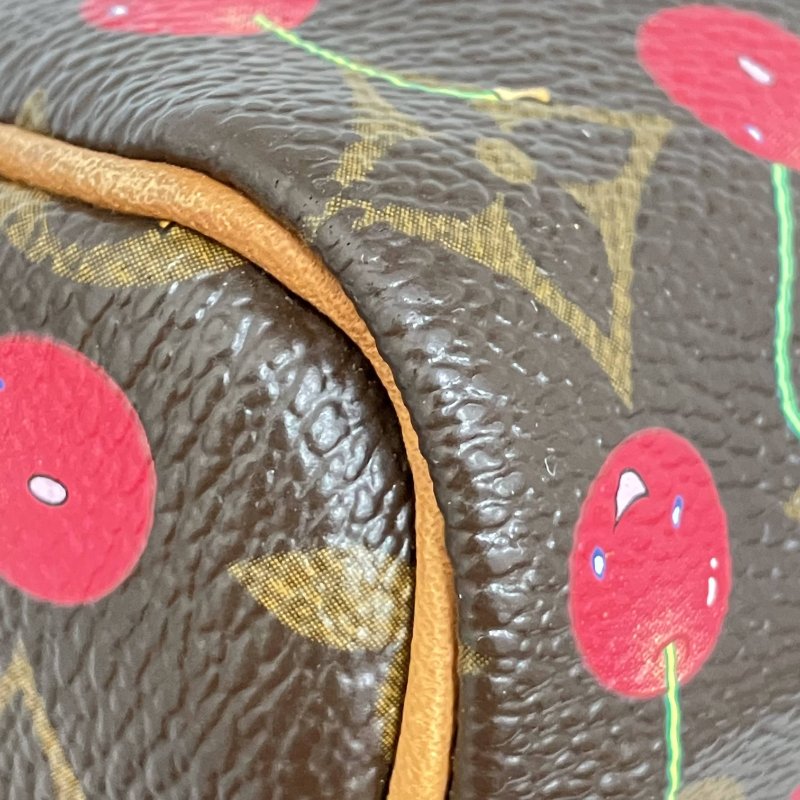 △ Louis Vuitton 路易威登 Brown Coated Canvas Monogram Cherry Speedy 25 Hand Bag M95009 啡色塗層帆布經典老花櫻桃手袋 - 257015085-12