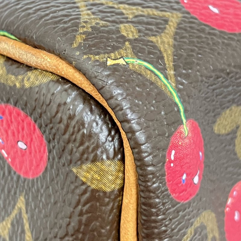 △ Louis Vuitton 路易威登 Brown Coated Canvas Monogram Cherry Speedy 25 Hand Bag M95009 啡色塗層帆布經典老花櫻桃手袋 - 257015085-14