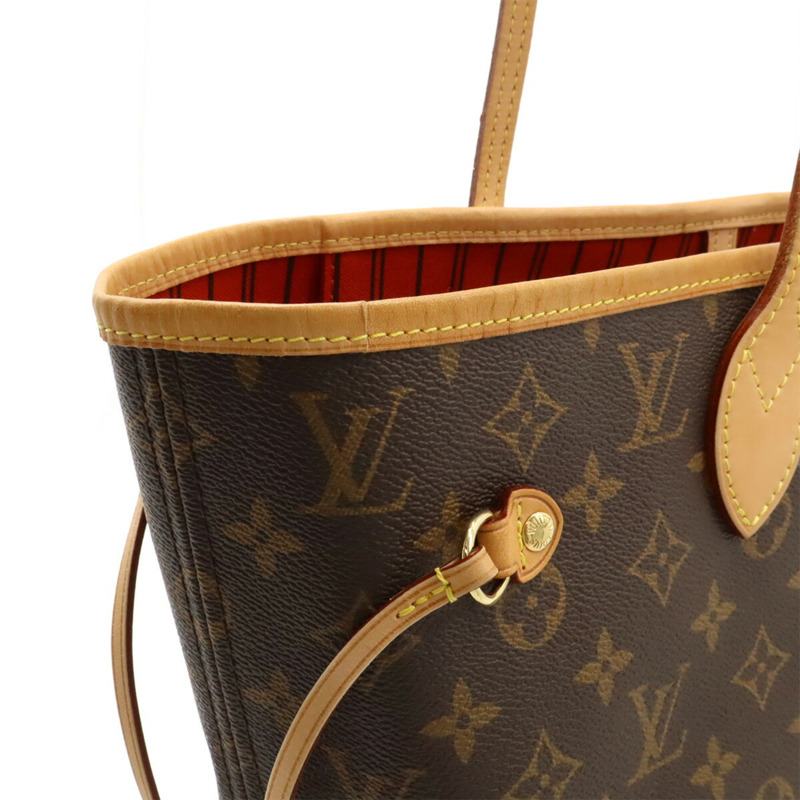 LOUIS VUITTON Monogram Neverfull 中型托特包 肩背包 櫻桃紅 M41177-5