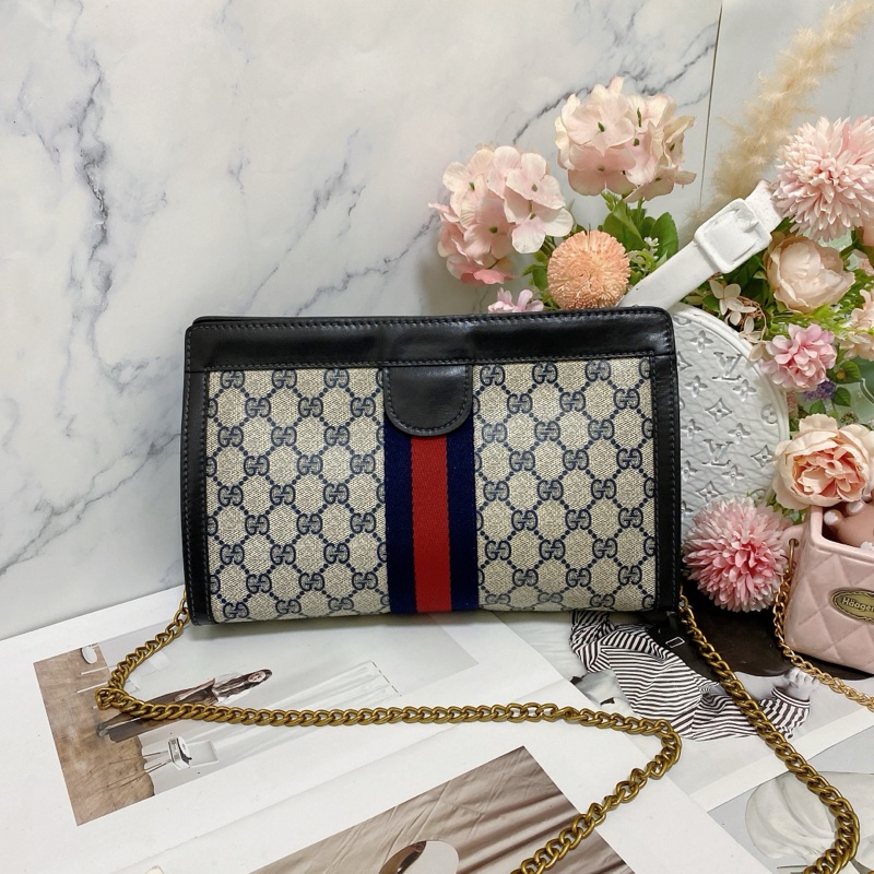 【GUCCI古馳】Ophidia系列手拿包鏈條包🏅-0