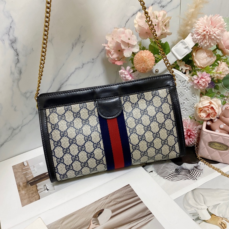 【GUCCI古馳】Ophidia系列手拿包鏈條包🏅-1