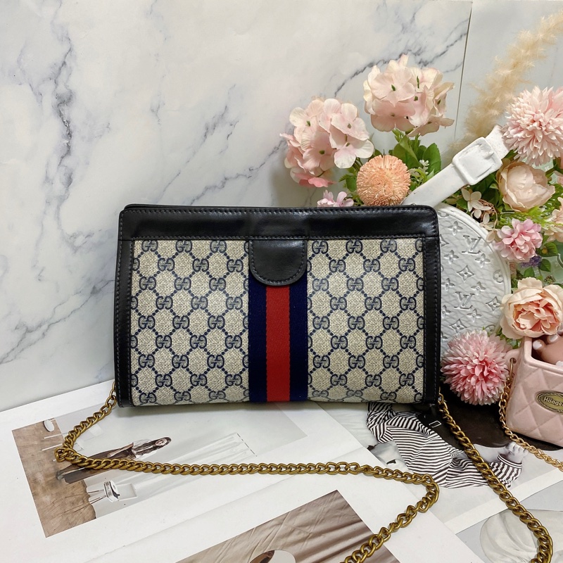 【GUCCI古馳】Ophidia系列手拿包鏈條包🏅-3