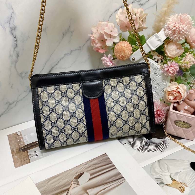 【GUCCI古馳】Ophidia系列手拿包鏈條包🏅-4