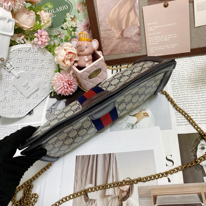 【GUCCI古馳】Ophidia系列手拿包鏈條包🏅-15