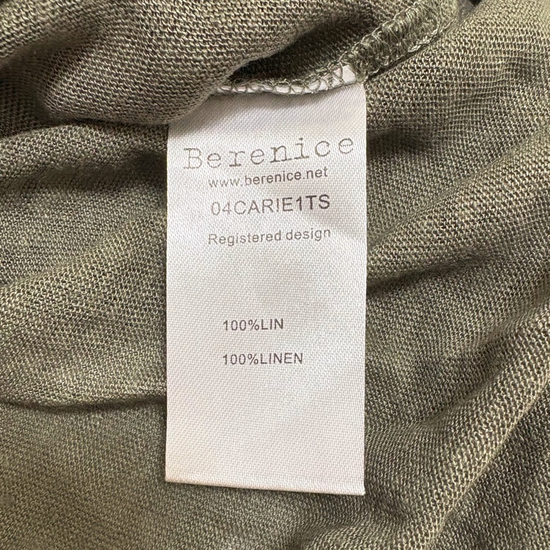 32）IF Paris軍綠色棉麻長袖上衣 M-L可穿 全新含吊牌原價7980-4