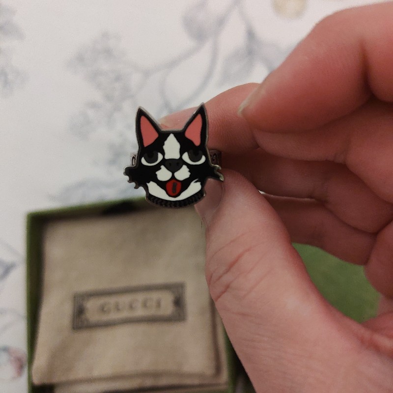 Gucci Bosco & Orso戒指925銀-0