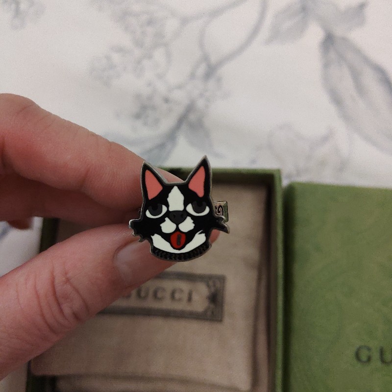 Gucci Bosco & Orso戒指925銀-4