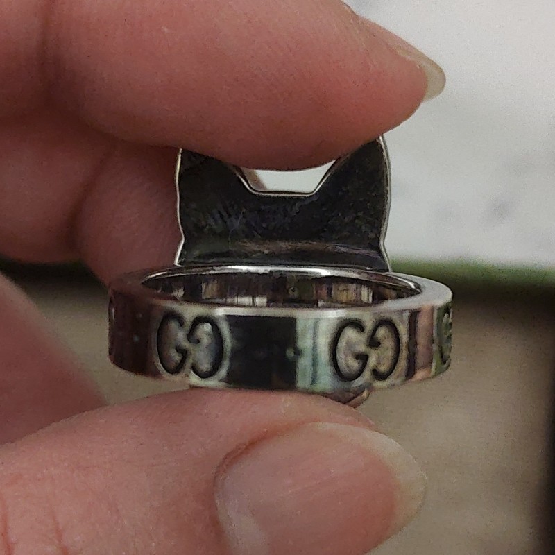 Gucci Bosco & Orso戒指925銀-7