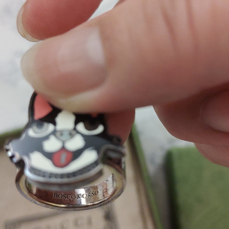 Gucci Bosco & Orso戒指925銀-9