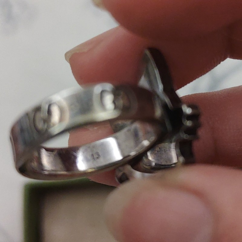 Gucci Bosco & Orso戒指925銀-14