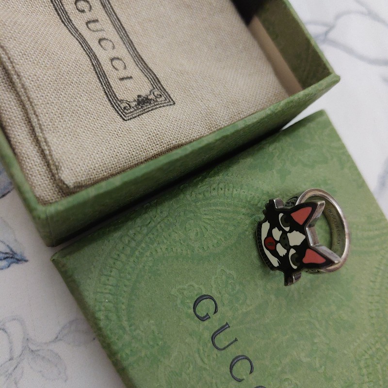 Gucci Bosco & Orso戒指925銀-15