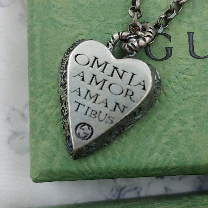 Gucci 鏤空雕花手鍊925銀-5