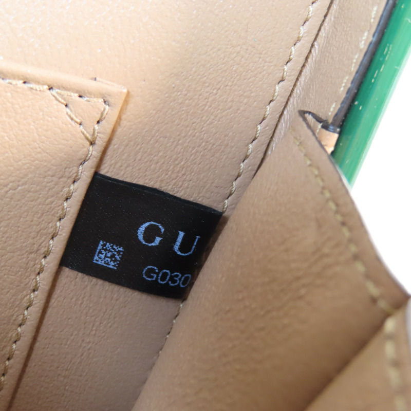 GUCCI 漆皮皮革Sylvie 1969 Bag金扣手挽肩背兩用袋-16