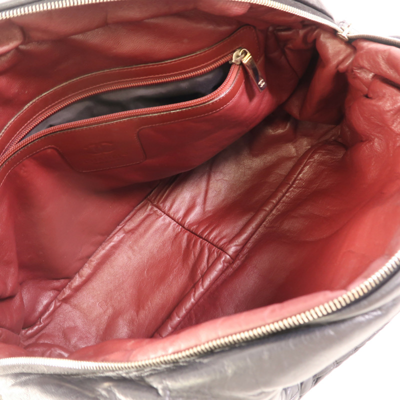 CHANEL 牛皮皮革CoCo Cocoon銀扣手挽袋-4