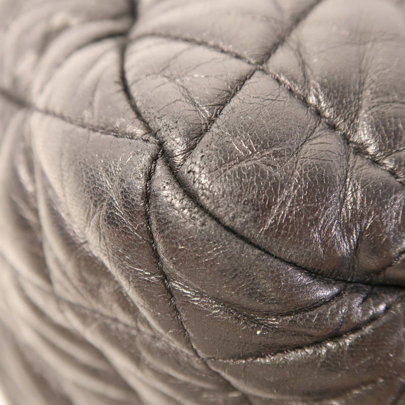 CHANEL 牛皮皮革CoCo Cocoon銀扣手挽袋-9