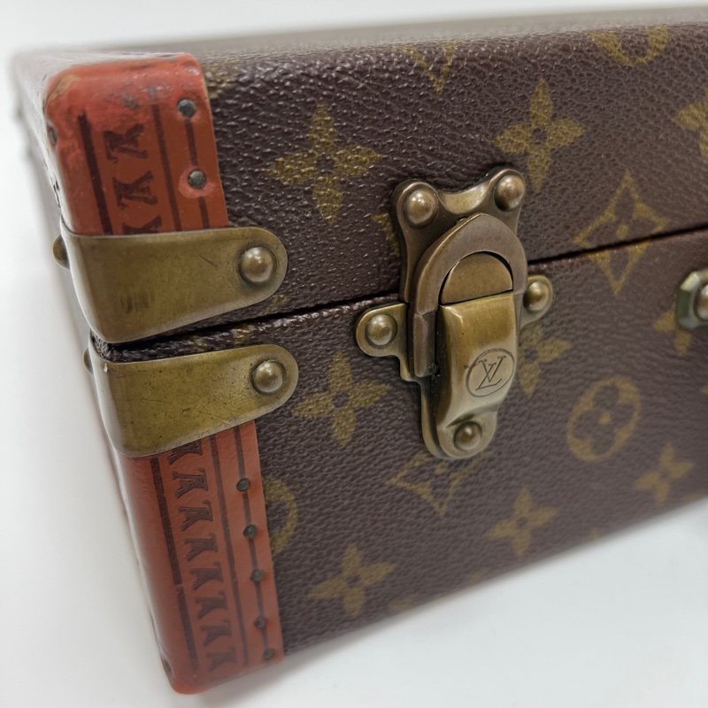 Louis Vuitton 「稀有」經典老花古董硬殼43行李箱-32