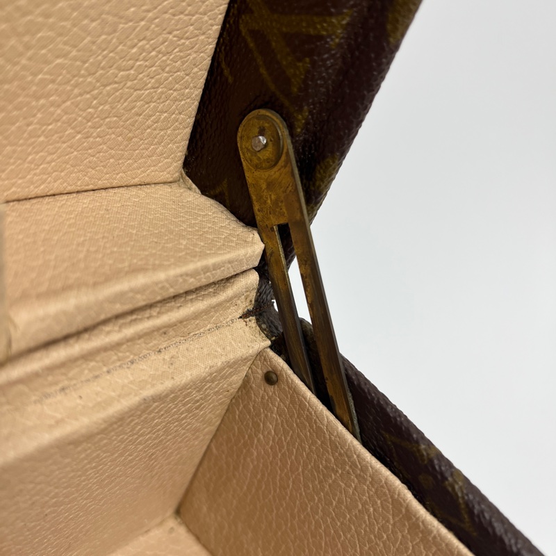 Louis Vuitton 「稀有」經典老花古董硬殼43行李箱-35