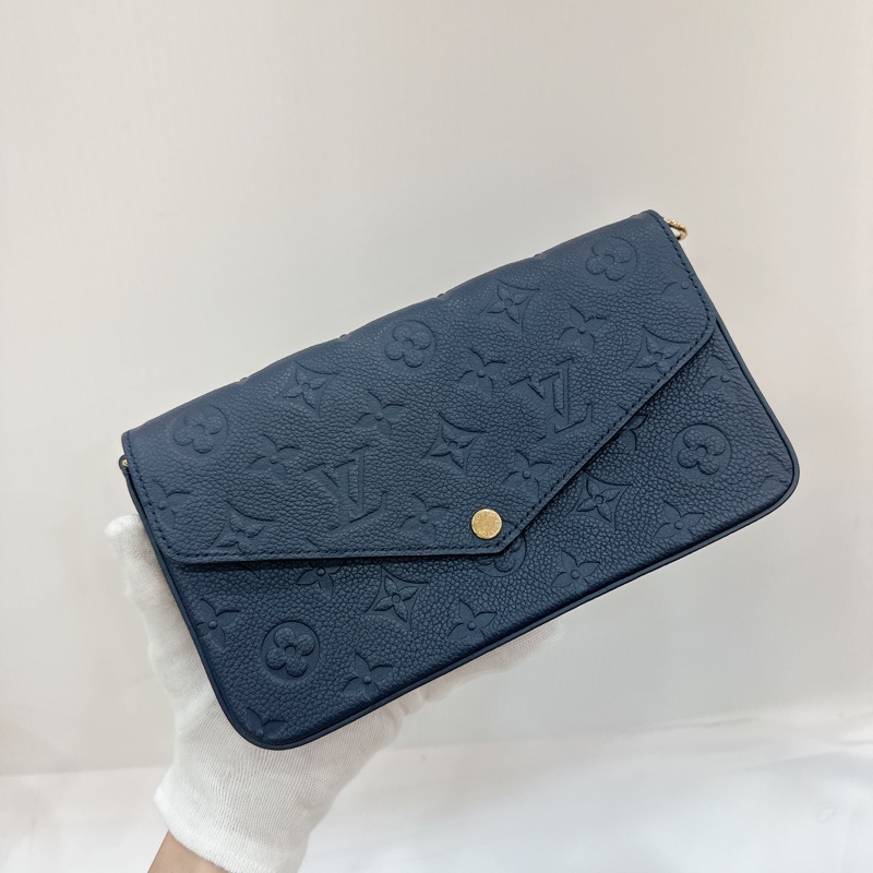 莉亞精品♡ LV 深藍三合一鏈條包 全新閒置品-2