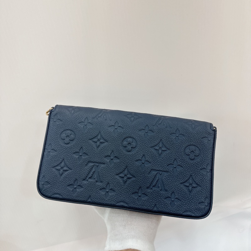 莉亞精品♡ LV 深藍三合一鏈條包 全新閒置品-3