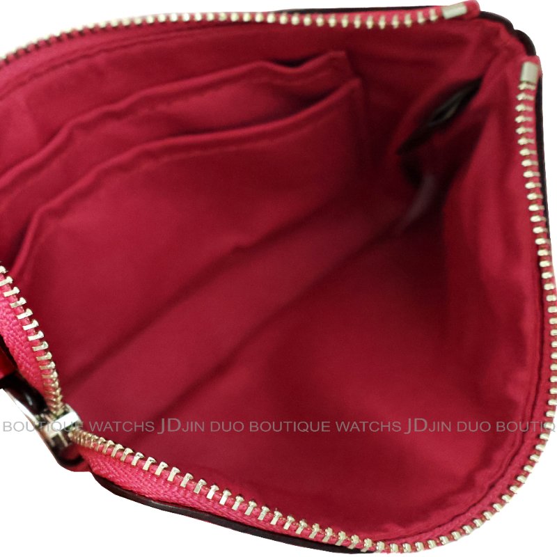 金鐸精品~2470 COACH 蔻馳 F58032 粉紅色荔枝皮紋小手拿包 全新品-6