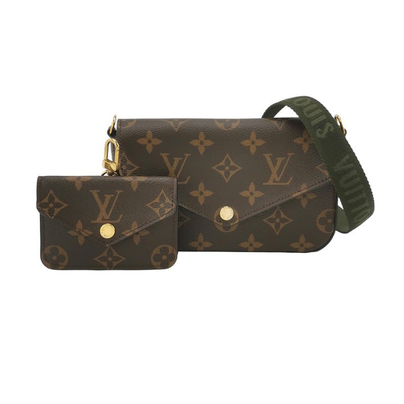 Louis Vuitton (LV) Felicie Strap&Go老花按扣多用包 子母包 斜背包 單肩包 晶片款-0