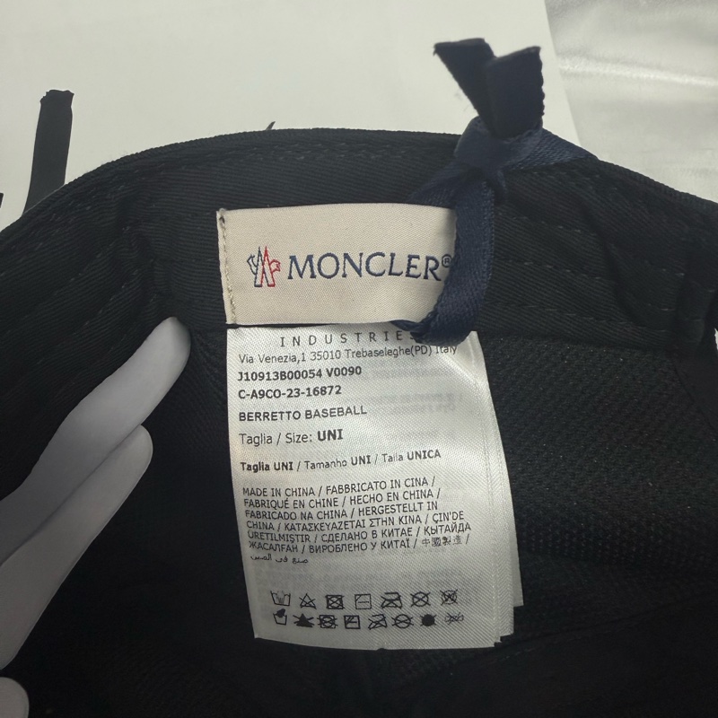 Moncler 蒙口 Cap帽 男女同款 大小可調節-6