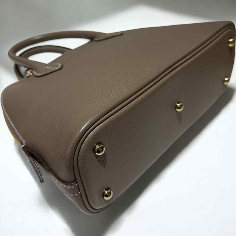 HERMES Evercolor Bolide25CM 金釦大象灰*手提斜背包-2