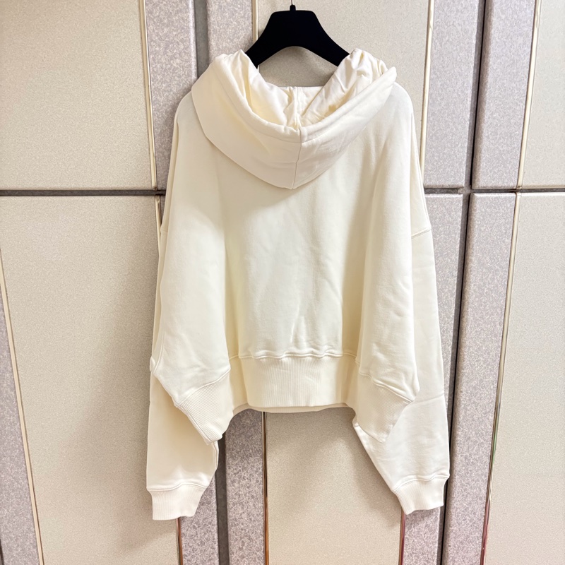 全新MSGM正品淡黃色質感連帽上衣 L號-1