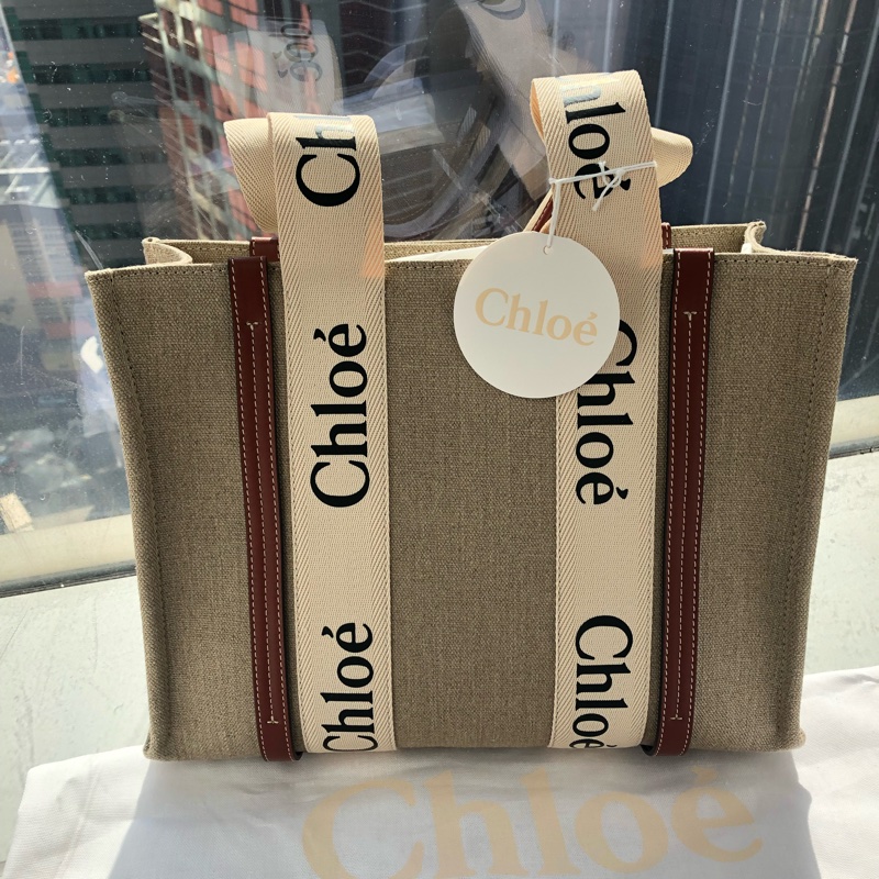 Chloe woody tote 中號-1