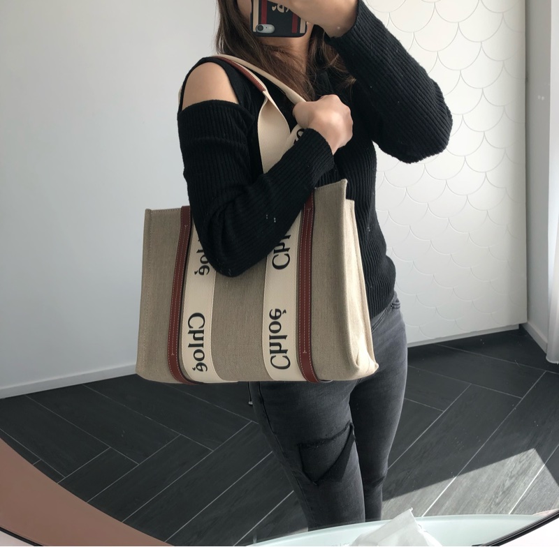 Chloe woody tote 中號-5