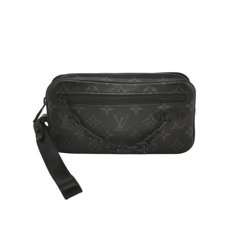 Louis Vuitton (LV) Pochette Volga 牛皮 老花 手拿包-0