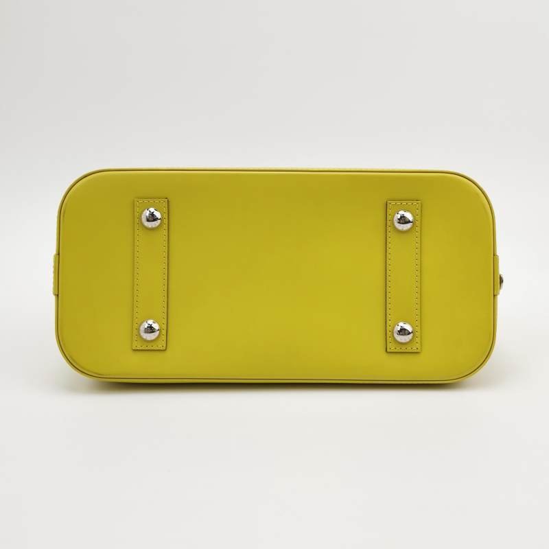 Louis Vuitton (LV) Alma 小號 牛皮 純色水 波紋貝殼包 手提包-4