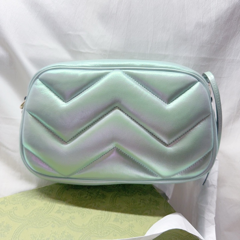 近全新Gucci珠光人魚姬馬夢相機包Marmont Gucci羊皮Gucci相機包Gucci馬夢Gucci包-7