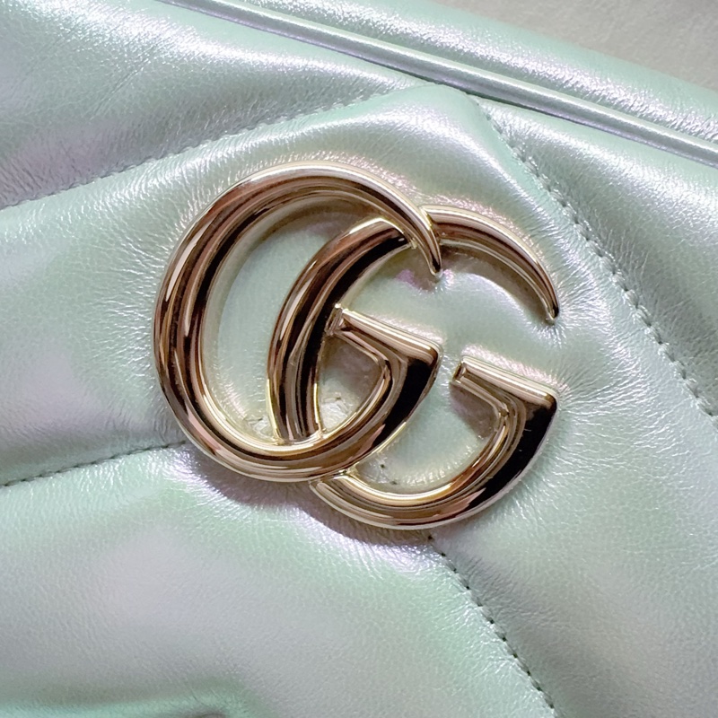 近全新Gucci珠光人魚姬馬夢相機包Marmont Gucci羊皮Gucci相機包Gucci馬夢Gucci包-11