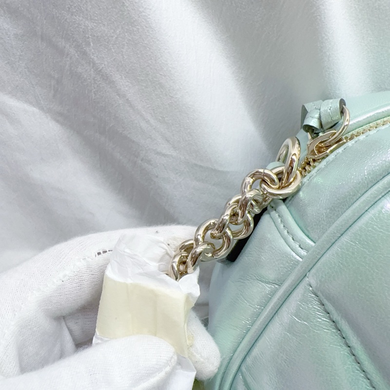 近全新Gucci珠光人魚姬馬夢相機包Marmont Gucci羊皮Gucci相機包Gucci馬夢Gucci包-12