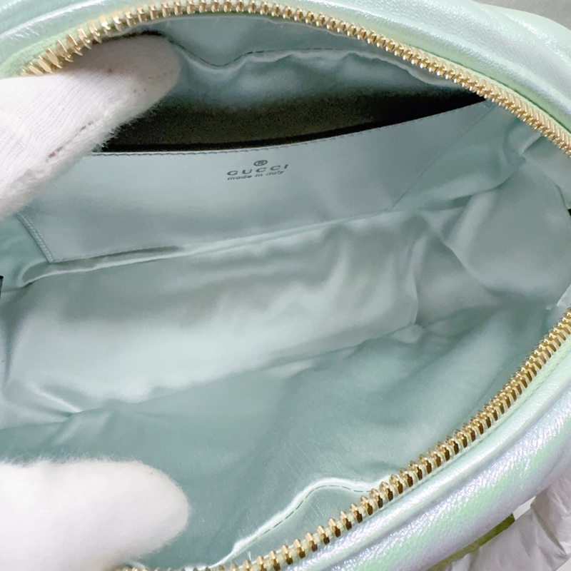 近全新Gucci珠光人魚姬馬夢相機包Marmont Gucci羊皮Gucci相機包Gucci馬夢Gucci包-21