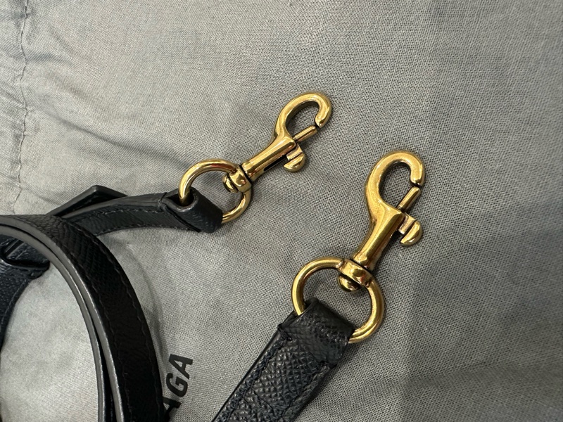 Balenciaga巴黎世家 黑色mini貝殼包-14