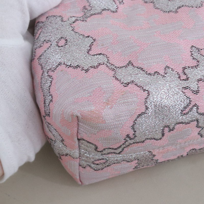 Prada 秀款粉色福袋圓環包手提包-5