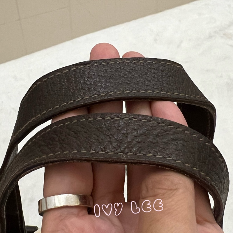 GUCCI 141471 GG 帆布托特包 小 手提包 肩背包 咖啡 正品 二手精品-6